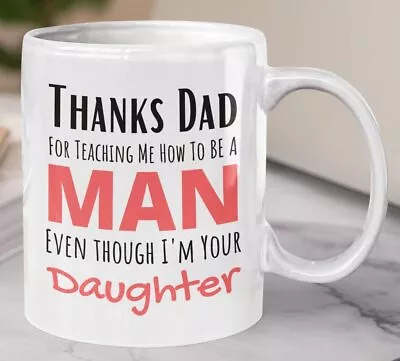 Funny Dad Bday Mug Personalized Fathers Day Gift From Daughter Birthday Gift Dad • $16.99