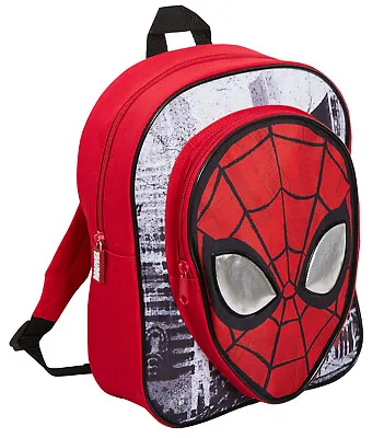 Boys Marvel Spiderman Backpack Kids Avengers School Travel Rucksack Lunch Bag    • £12.95