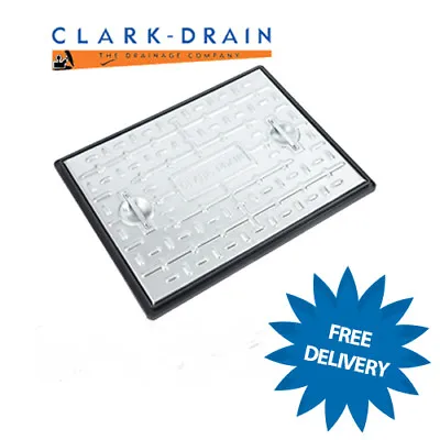Manhole Cover & Frame 600x450 10 Tonne Galvanised Steel PC6CG Access Inspection • £42.95