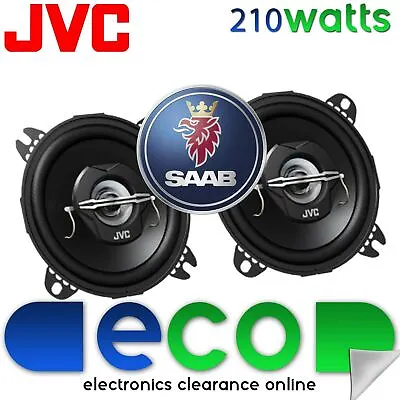 Saab 9000 1984-1997 JVC 10cm 4 Inch 420 Watts 2 Way Front Dash Car Speakers • £19.99