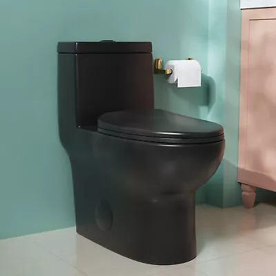 DeerValley Dual Flush ADA 1-Piece Toilet Elongated W/ Soft Close Seat • $315