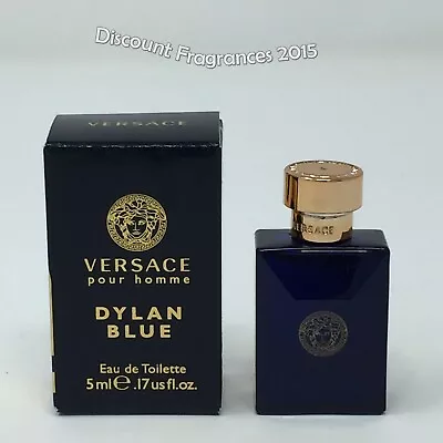 Versace Dylan Blue Men's Cologne Mini Bottle 0.17 OZ 5 ML Eau De Toilette Splash • $11.50