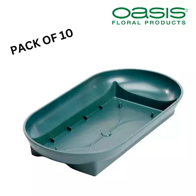 OASIS Plastic Dalton Bowl Single Floral Foam Brick Tray Pack Of 10 • £11.90