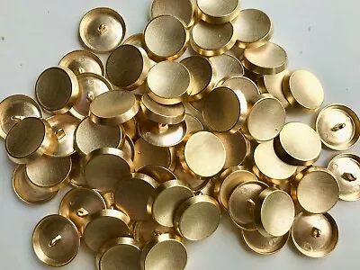 15mm 20mm 25mm Gold Knurled Industrial Metal Shank Buttons Button MB88A - MB88C • £1.39