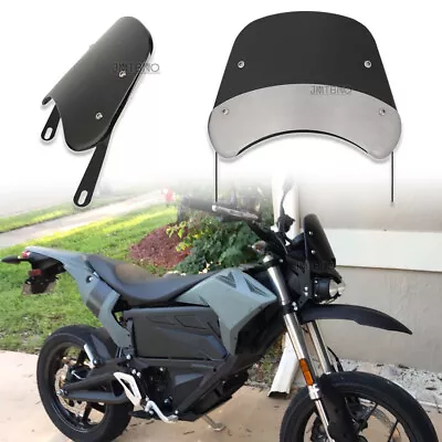 5 -7  Motorcycle Round Headlight Fairing Windshield Windscreen For Zero FXS S • $26.32