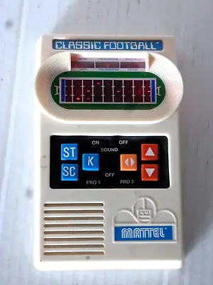 Vintage 2000 Mattel Classic Football Electronic Handheld Game Tested/WORKS! • $74.95