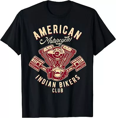 NEW LIMITED Native American Motorcycle Indian Bikers Club T-Shirt • $18.99