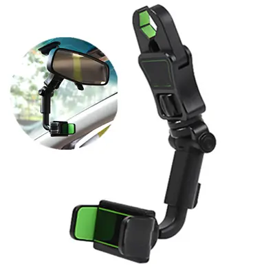 Car Seat Rear-view Mirror Phone Mount Holder For Cell Phone Samsung Apple IPhone • $14.30