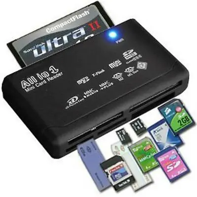 All In One Memory Card Reader USB External  CF MMC Mini MS M2 XD Mic USN • $2.98