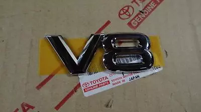 03-09 Oem *new* Lexus Gx470 Chrome Rear Trunk V8 Emblem 03 04 05 06 07 08 09 • $41.66