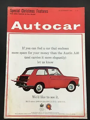 £4.99 • Buy Autocar Magazine 20 December 1963 