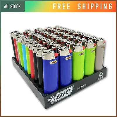 50x Bic Lighters Genuine J26 Maxi Cigarette Lighter Free Postage Australia Wide • $62.50