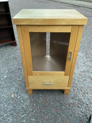 £30 • Buy Display Cabinet , Glass Door , 1 Drawer , Beech 