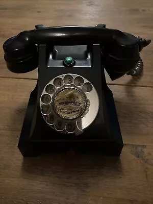 £35 • Buy Vintage Bakelite Antique Black Desk Telephone Model 154 56 (needs Base Plate)