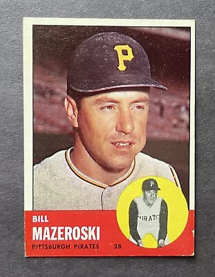 1963 Topps #323 Bill Mazeroski - Pirates • $14.99