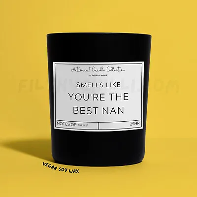 Funny Candle The Best Nan Birthday Mothers Day Gift Present For Nan Nana Nanny • £15.99