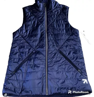 New Balance® For J.Crew Quilted Vest  G7891 Size XS Navy Blue NEW W/TAGS • $24.99