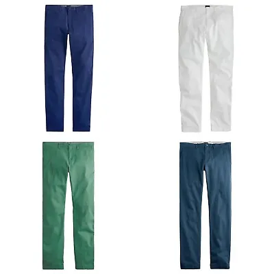 J.Crew 484 Slim-Fit Stretch Chinos Mens Cotton Blend Khakis Flat Front Pants • $39.95