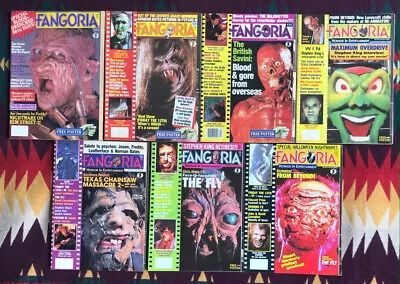 Fangoria Magazine Lot Of Seven From 1986 With Posters. Vintage Horror. • $32