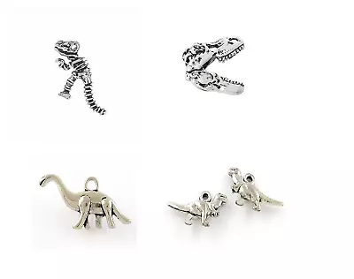 Dinosaur Charms T.Rex Bones Skull Jewellery Making Crafts Pendants Pack Sizes • £2.09