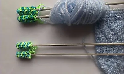 £1.50 • Buy  Hand Crafted~ Universal Knitting Needle Point Protectors And Stoppers | 2 Pairs