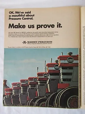 1967 Massey Ferguson MF 150 165 175 180 1100 1130 Tractor Print AD 6 Pages • $18.99