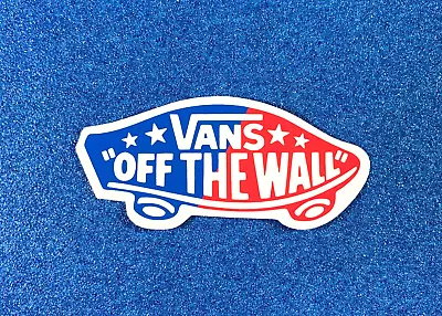 VANS Off The Wall Skateboard Sticker 4.25  Blue-red/white Sk8 • $7.95