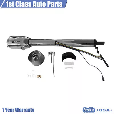 Chrome Stainless 28  Automatic Tilt Steering Column Shift With Wheel Adapter • $159.69