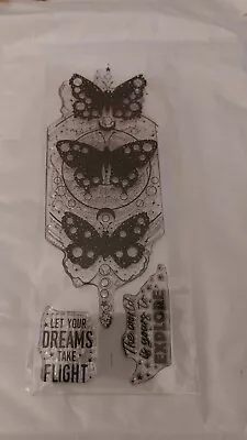 £1.50 • Buy Hunkydory Celesital Dreams - Lunar Butterfly Stamp Set