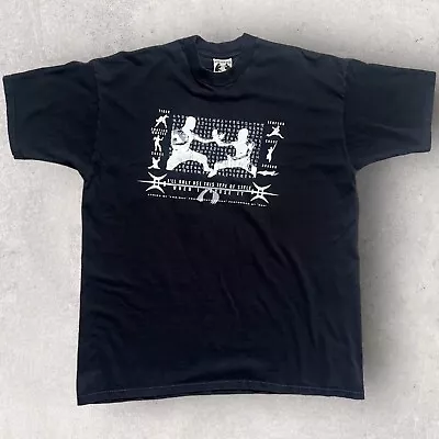 Vintage KRS One T Shirt Mens XXL Black BDP South Bronx Graffiti • $30