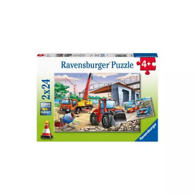 Ravensburger - Construction & Cars Puzzle 2x24pc • $17.95