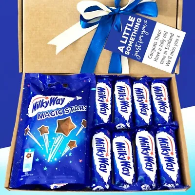 MILKY WAY & MAGIC STARS Chocolate Gift Box | Personalised | Birthday Easter Eggs • £12.99