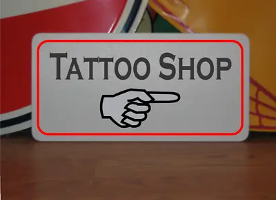 Tattoo Shop W/ Arrow Metal Sign • $13.45