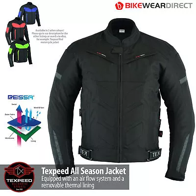 Motorbike Motorcycle Jacket Waterproof With CE Armour Protection Thermal Biker • $74.66