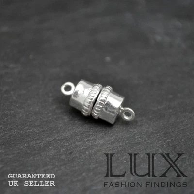 £9.44 • Buy Strong Magnetic Barrel Clasp Fastener Sterling Silver Jewellery Making Repair