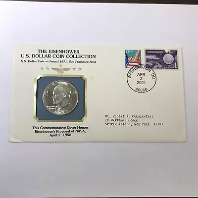 The Eisenhower U.S. Dollar Coin Collection - 1971 Silver Coin - NASA - F5 • $12.99