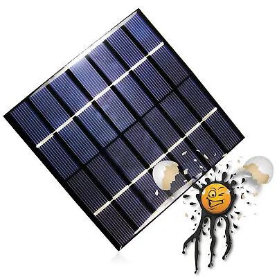 9V Solar Cell Solar Module 2W 220mA Polycrystalline Solar Panel 115x115mm Photovol • £6.58