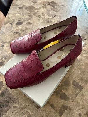 £29 • Buy Boden Women Shoe Magenta Pink Heeled Loafers Size 39 US 8.5-FREE SHIPPING