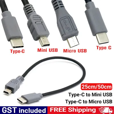 USB Type C To Micro/Mini USB HighSpeed Data Sync OTG Power Supply Charging Cable • $5.73