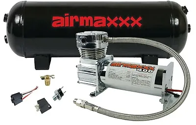 Airmaxxx 400 Chrome Air Compressor 3 Gallon Tank & Drain W/150/180 On/Off Switch • $179