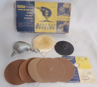 $20 • Buy Very Rare Sears Craftsman 10 Piece Angle Drive Buffer Sander