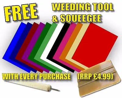 10 X A4 SELF ADHESIVE SIGN VINYL FOR CRAFT ROBO FREE SQUEEGEE & WEEDING TOOL • £5.99