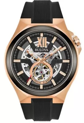 Bulova 98A177 Men's Analogue Automatic Watch With Silicone Strap  • £249.99