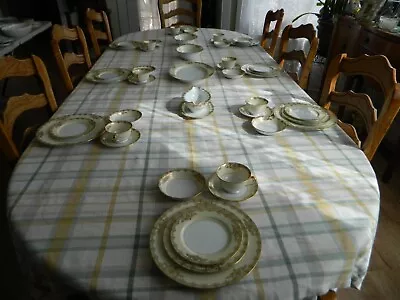 Noritake China  Revenna  Vintage Dinnerware Set For (6) W/4 Serving Pieces  Tote • $179.99