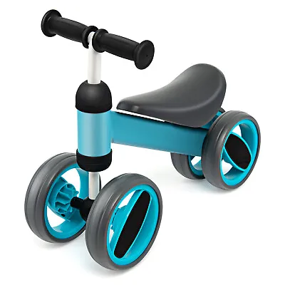 Baby Balance Bike 4 Wheels Toddler First Bike No Pedal Infant Baby Walker Riding • £29.95