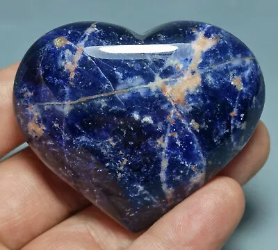 Natural Blue Sodalite Crystal Sphere Heart Reiki Stone Healing • $1.25