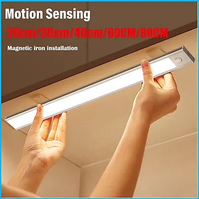 Wireless Motion Sensor Under Cabinet Closet Light Kitchen Counter LED Night Lamp • £6.79
