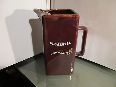 VIntage OLD ARGYLL Blended Scotch Whiskey Water Pitcher Jug BUCHAN Made Scotland • $25