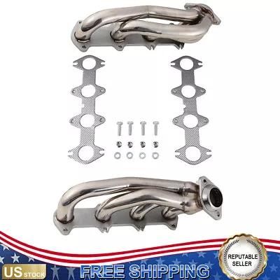 Stainless Steel Shorty Exhaust Headers For 2004-10 Ford F150 F250 Bronco 5.4L V8 • $168.59