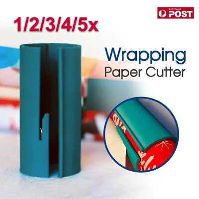 $7.69 • Buy VW Sliding Wrapping Paper Cutter Christmas Craft Seconds Wrap Paper Cut Tools AU